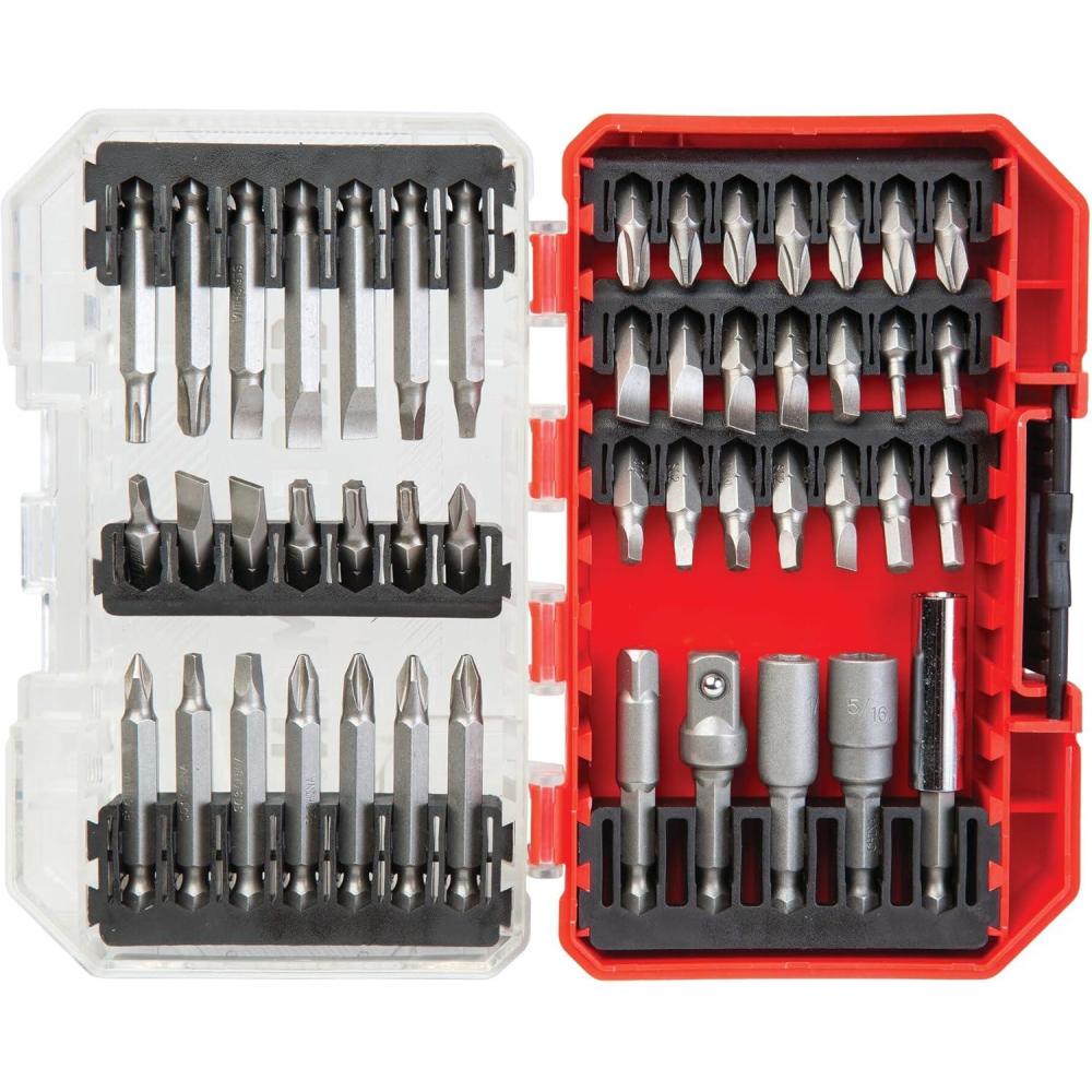 imageCRAFTSMAN Drill Bit Set 60 Pieces Impact Driver and Screwdriver Bit Set  Includes Nut Drivers CMAF126047 pc