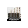 CRAFTSMAN 14-Piece Gold Oxide Drill Bit Set for Wood, Plastic, or Metal (CMAM2214)(1 Count (Pack of 1))
