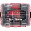 CRAFTSMAN Drill Bit Set 60 Pieces, Impact Driver and Screwdriver Bit Set , Includes Nut Drivers (CMAF1260)(10.75 x 1.16 x 6.87 inches)
