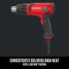 CRAFTSMAN Heat Gun, Corded, Variable Heat Setting up to 1200 Degrees, 1500 Watt (CMEE531)