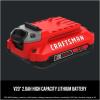 CRAFTSMAN V20 Lithium Ion Battery, 2.0-Amp Hour, 2 Pack (CMCB202-2)((2) 2.0 AH Batteries)