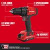CRAFTSMAN V20 MAX Cordless Drill Driver and Impact Driver Set, Power Tool Set with 2 Batteries and Charger, LED Work Light, 2 Bits, Bag (CMCK200C2)(2-Tool Combo Kit Only)