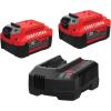 CRAFTSMAN 20V Power Tool Battery 2-Pack, Lithium-ion with Charger (CMCB204-2CK)(2 Batteries + Charger)