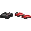 CRAFTSMAN V20 Lithium Ion Battery, 2.0-Amp Hour, 2 Pack (CMCB202-2)(Starter Kit: (2) 2.0AH Batts & Charger)