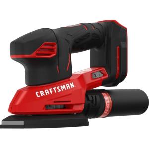 CRAFTSMAN 20V MAX Cordless Detail Sander, Tool Only (CMCW221B), Red