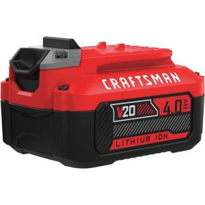 CRAFTSMAN 20V Power Tool Battery 2-Pack, Lithium-ion with Charger (CMCB204-2CK)(Single Battery)