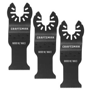 CRAFTSMAN Bi-Metal Oscillating Tool Blade for Wood and Metal, 1 1/4 Inch, 3 Pack (CMAO103-3)(STANDARD)