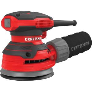 CRAFTSMAN Orbital Sander, 5 inch, 12,000 OPM, 3 Amp, Corded (CMEW231)(5″ Random Orbit Sander)