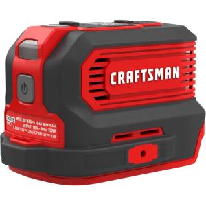 CRAFTSMAN V20 Charger, Power Inverter, Charging Ports for Type-C, Type-A, and AC, 150 Watts, Bare Tool Only (CMCB1150B)