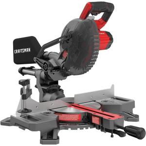CRAFTSMAN V20 Cordless Sliding Miter Saw, 7-1/4 inch, Single Bevel, Battery and Charger Included (CMCS714M1)(Miter Saw Kit)