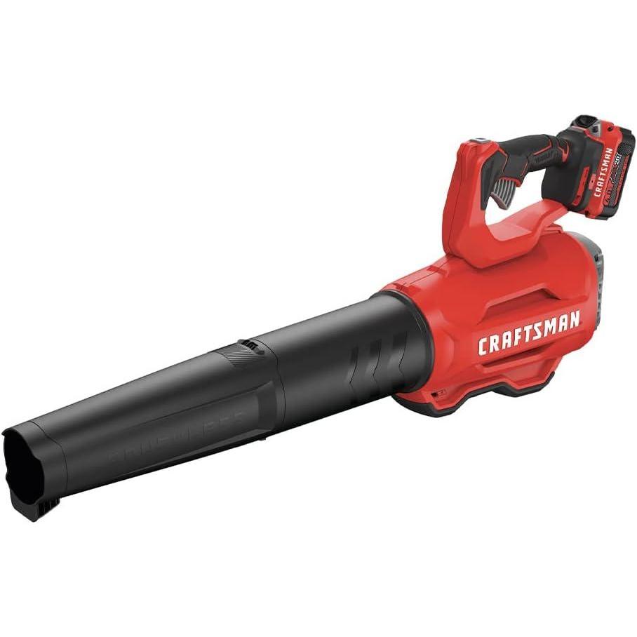 imageCRAFTSMAN V20 Cordless Leaf Blower Battery amp Charger Included CMCBL720M1w4Ah Battery