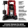 CRAFTSMAN 1/2 HP Auto Thermoplastic Submersible Sump Pump (Vert), Pumps up to 4000 GPH(1/3 HP)