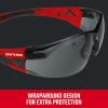 Craftsman 200, Safety Glass, Comfort Fit – Smoke, Red Frame(Smoke)