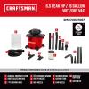 Craftsman CMXEVBE17607 16 Gallon 6.5 Peak HP Wet/Dry Vac with Detachable Leaf Blower, Heavy-Duty Shop Vacuum with Attachments and Gutter Cleaning Kit