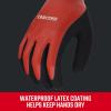 Radians Craftsman Sandy Foam Latex Waterproof Grip Glove (Large), Red (CMXPGRA18L)(Large (Pack of 2))
