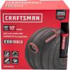 CRAFTSMAN ExoShield Heavy-Duty Fabric Hose – Industrial-Grade Lightweight Garden Hose 100 Feet x 5/8 Inch(100 Feet)