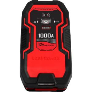 CRAFTSMAN 1500A Lithium Car Battery Jump Starter and Portable Power Pack/Jump Box, 3-in-1 Solution, 2.4A USB Charging, for 12V Power Sport, Automotive, and Marine Batteries, CMXCESM264(1000 Amp)