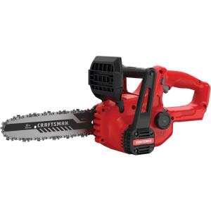 CRAFTSMAN Mini Chainsaw, 10 inch Mini Chainsaw Cordless, Electric Chain Saw, V20 Battery and Charger Included, Handheld Tree Trimmer Wood Cutter (CMCCS610D1)(Tool Only)