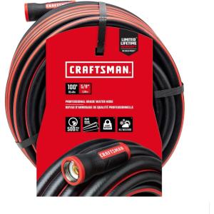Craftsman Heavy Duty Professional Grade Garden Hose, 50 Feet x 5/8 Inch(100 Ft)