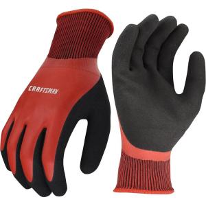 Radians Craftsman Sandy Foam Latex Waterproof Grip Glove (Large), Red (CMXPGRA18L)(Large (Pack of 2))