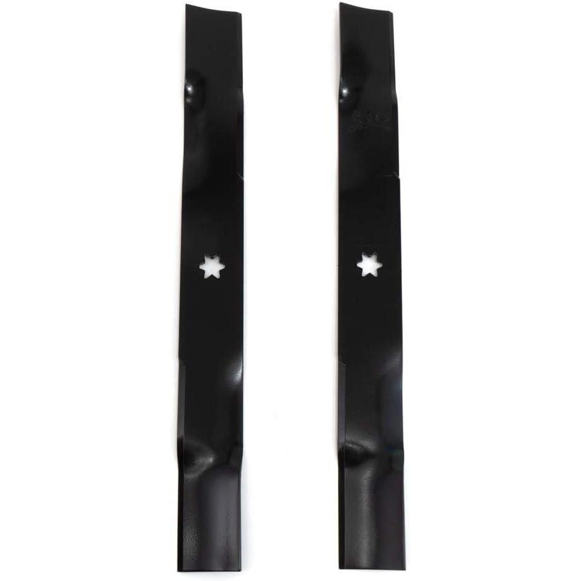 imageCRAFTSMAN CMXGZAM110106 Mulching Blade for 46Inch Cutting Decks Lawn Tractors and ZeroTurn Riding Mowers OE 04268 Set of 2