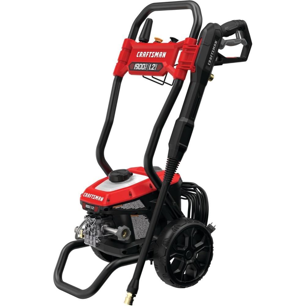 imageCRAFTSMAN Electric Pressure Washer Cold Water 1900 PSI 12GPM Corded CMEPW1900Pressure Washer  1900 PSI