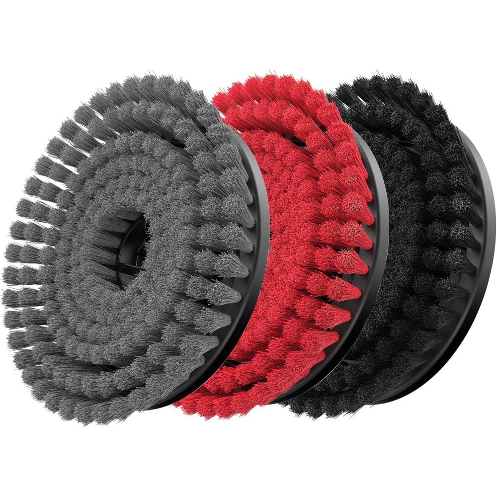 imageCRAFTSMAN Power Scrubber Microfiber Brush Set for V20 Cordless 2in1 Power Scrubber CMCPSMFB3 Scrubber Bristle Brushes Set