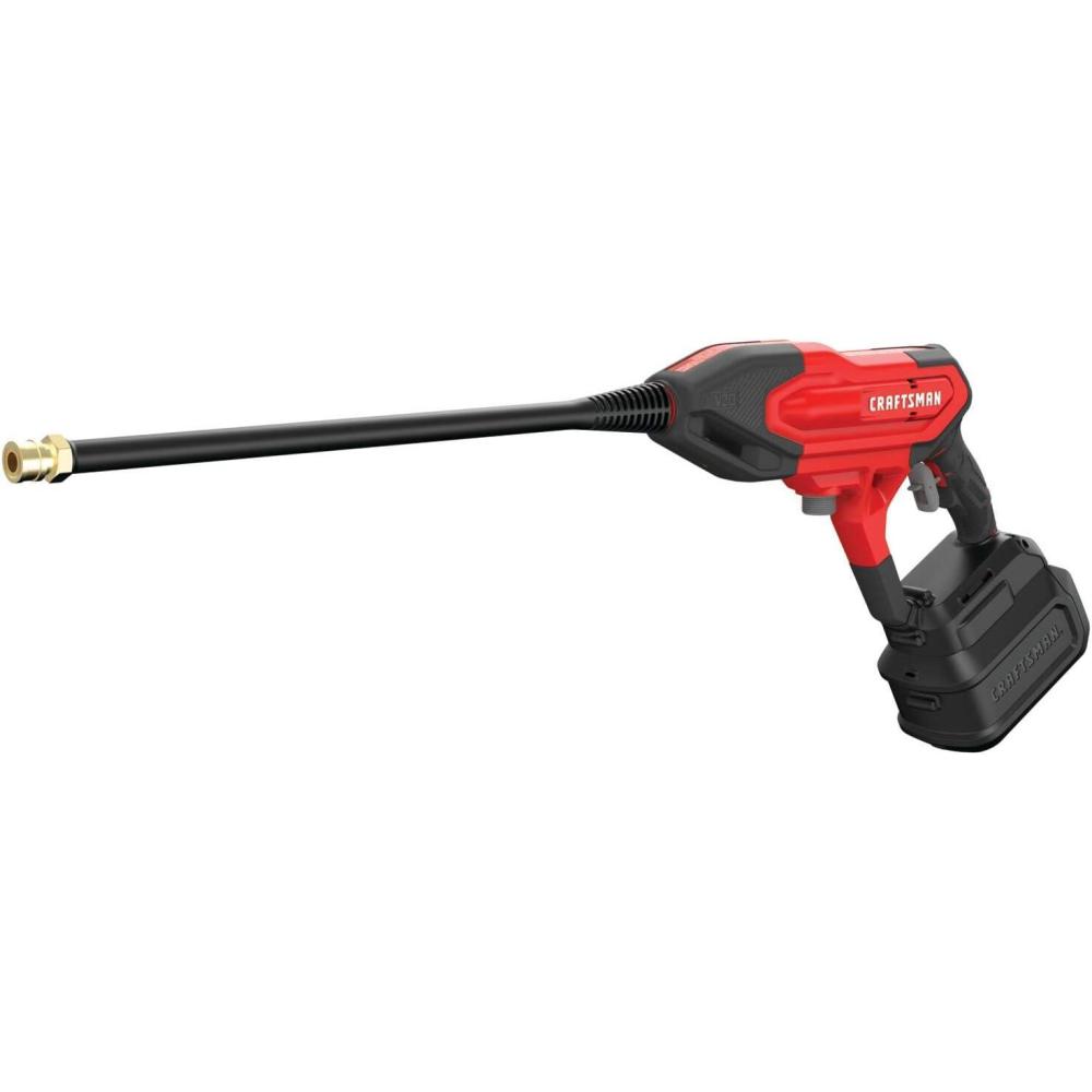 imageCRAFTSMAN V20 Cordless Pressure Washer Spray Gun 350 Max PSI with Extension Soap Bottle Battery and Charger Included CMCPW350D1