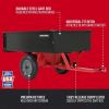 CRAFTSMAN, CMXGZBF7124355, 750-lb Capacity Steel Tow Behind Dump Cart, 12 Cubic Feet Capacity, Removable Tailgate – Garden Utility Trailer, 16” x 4” Pneumatic Tires