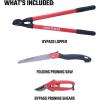 CRAFTSMAN CMXMKIT0170 Tree & Shrub Pruning Set with Bypass Pruning Shears, Bypass Lopper and Folding Pruning Saw(Tree & Shrub Pruning Set)