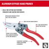 Craftsman 3/4-in. Manual Aluminum Bypass Hand Pruner for Cutting, Trimming Branches, Shaping Rose Bushes