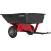 Craftsman CMXGZBF7124489 350 lb Load Capacity, Tow Behind Poly Dump/Swivel Cart, 10 CU FT Capacity; Lawn & Garden Cart/Trailer for Lawn Mowers, Easy to Use Hand Dumping Mechanism(CART_)