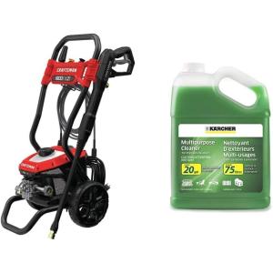 CRAFTSMAN Electric Pressure Washer, Cold Water, 1900 -PSI, 1.2-GPM, Corded (CMEPW1900) & Karcher Pressure Washer Multi-Purpose Cleaning Soap Concentrate Outdoor Surfaces – 1 Gallon