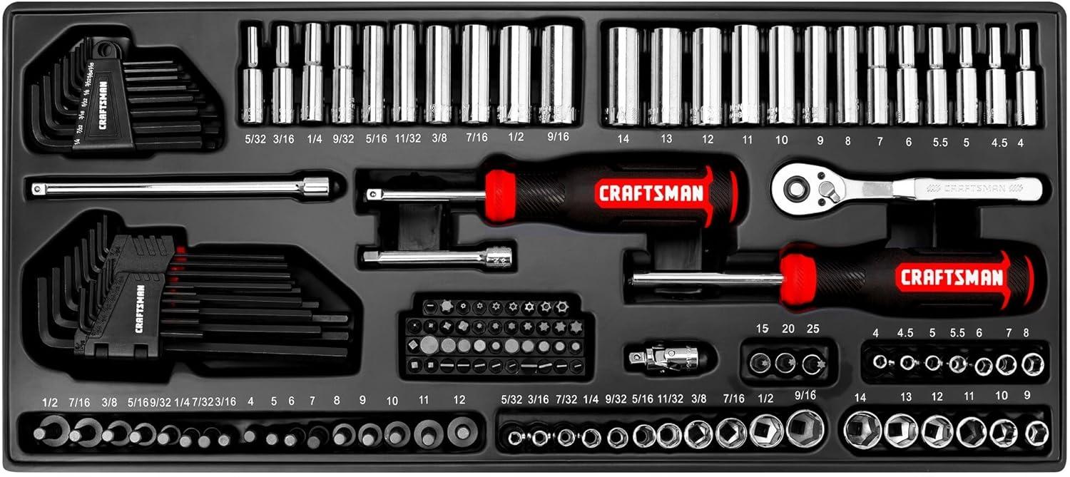 imageCRAFTSMAN 308 Piece Mechanics Tool Set Socket and Wrench Set CMMT45939