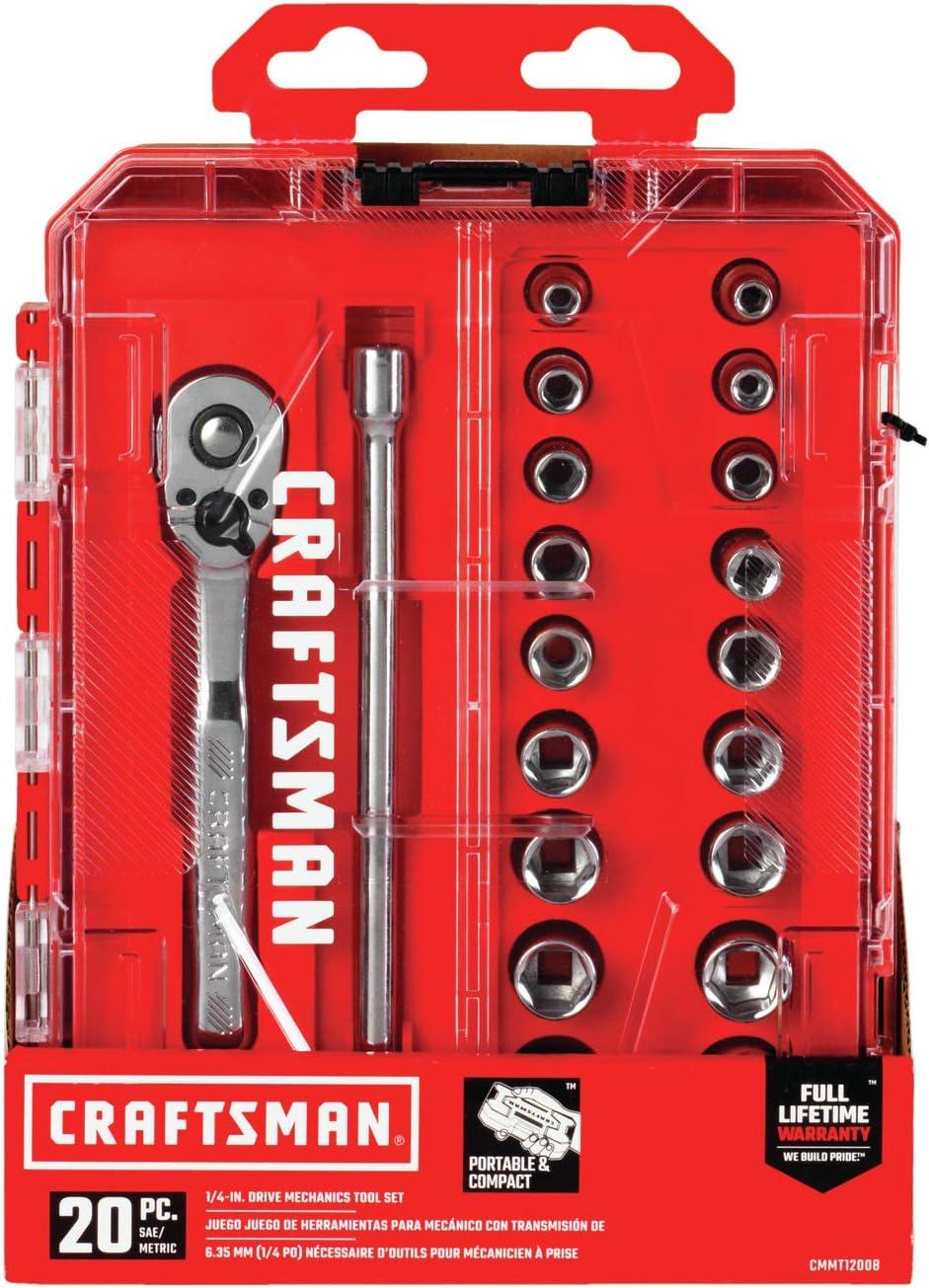 imageCRAFTSMAN Mechanics Tool Set 14 Inch Drive 20 Piece CMMT1210820 Piece Set