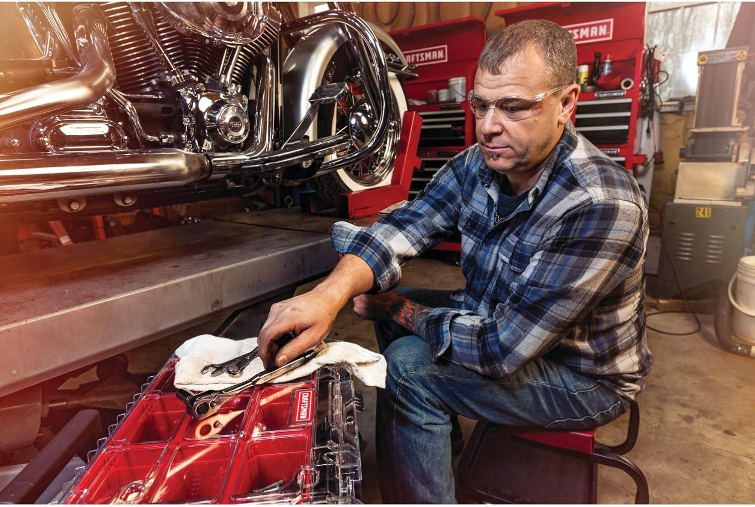 imageCRAFTSMAN Mechanics Tool Set 14 amp 38 Drive SAEMetric 81 Piece CMMT82335L51 Piece Set