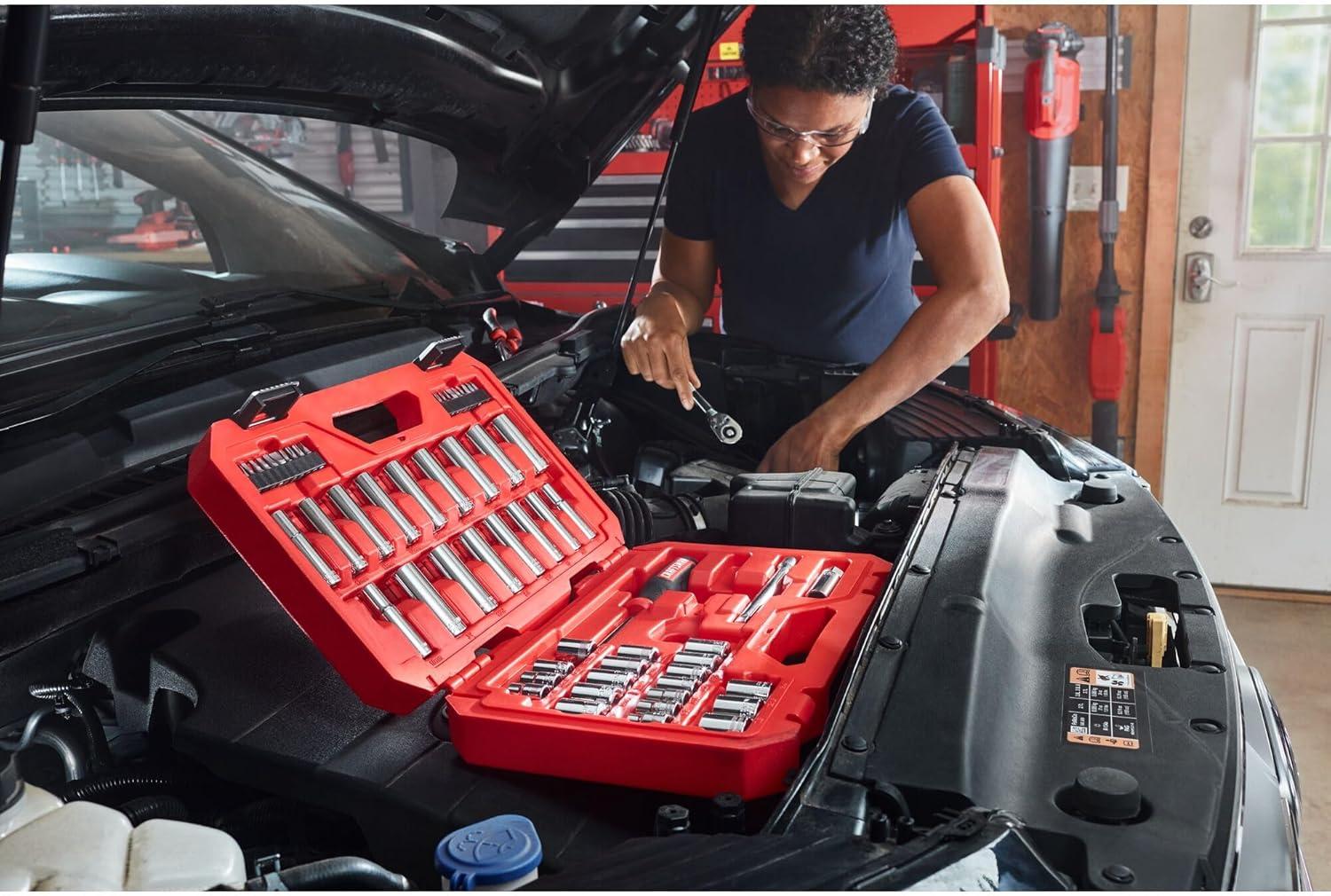 imageCRAFTSMAN Mechanics Tool Set 38 Inch Drive 61 Piece CMMT4516138 in