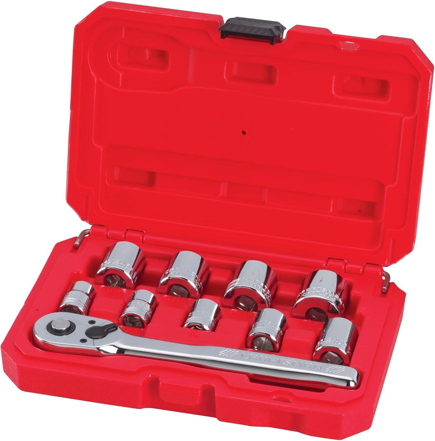 imageCRAFTSMAN Mechanics Tool Set Metric 38 Inch Drive 10 Piece CMMT3456438 in