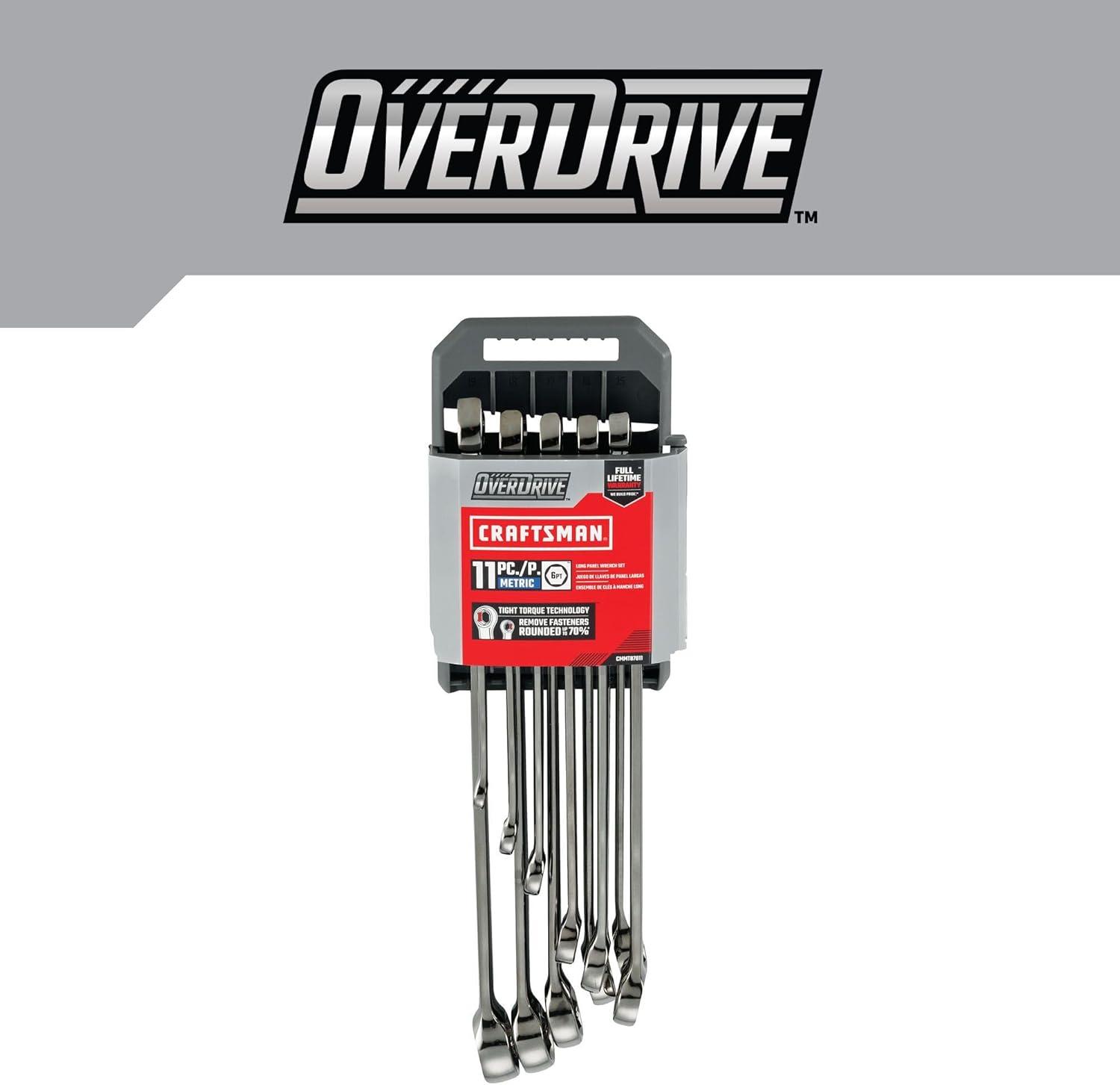 imageCRAFTSMAN OVERDRIVE 11Piece Metric Wrench Set CMMT87811