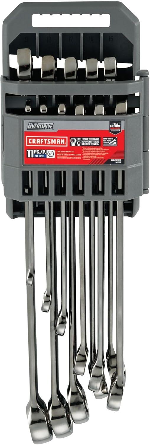 imageCRAFTSMAN OVERDRIVE 11Piece Metric Wrench Set CMMT87811