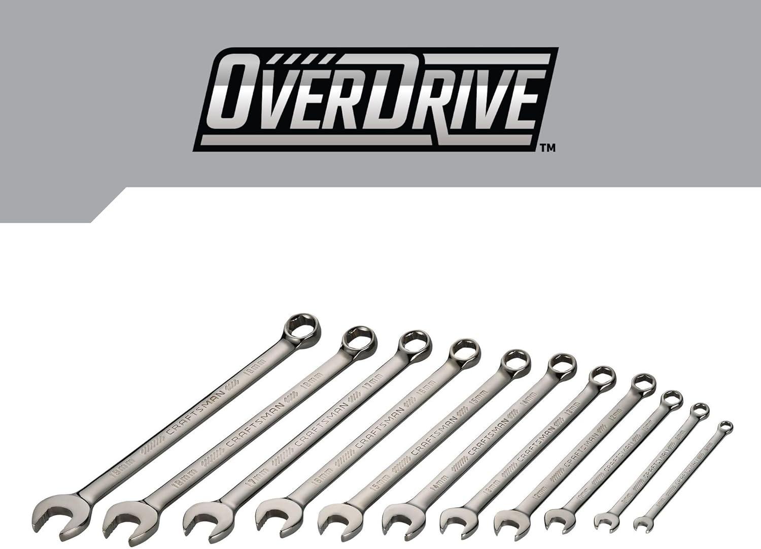 imageCRAFTSMAN OVERDRIVE 11Piece Metric Wrench Set CMMT87811