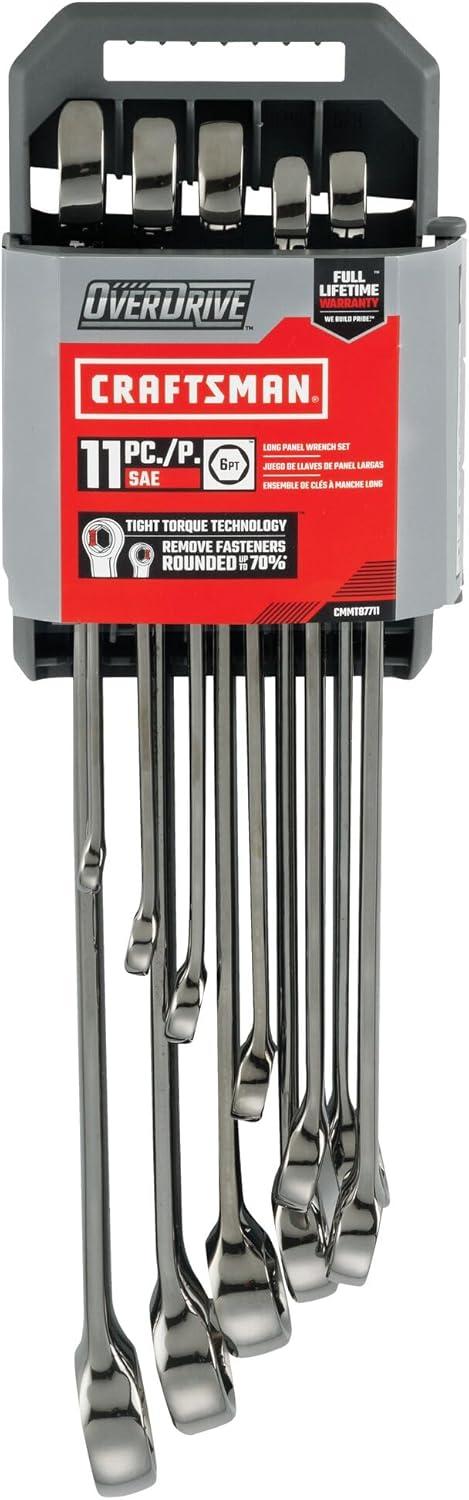 imageCRAFTSMAN OVERDRIVE 11Piece Standard SAE Wrench Set CMMT87711