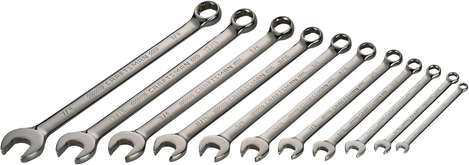 imageCRAFTSMAN OVERDRIVE 11Piece Standard SAE Wrench Set CMMT87711