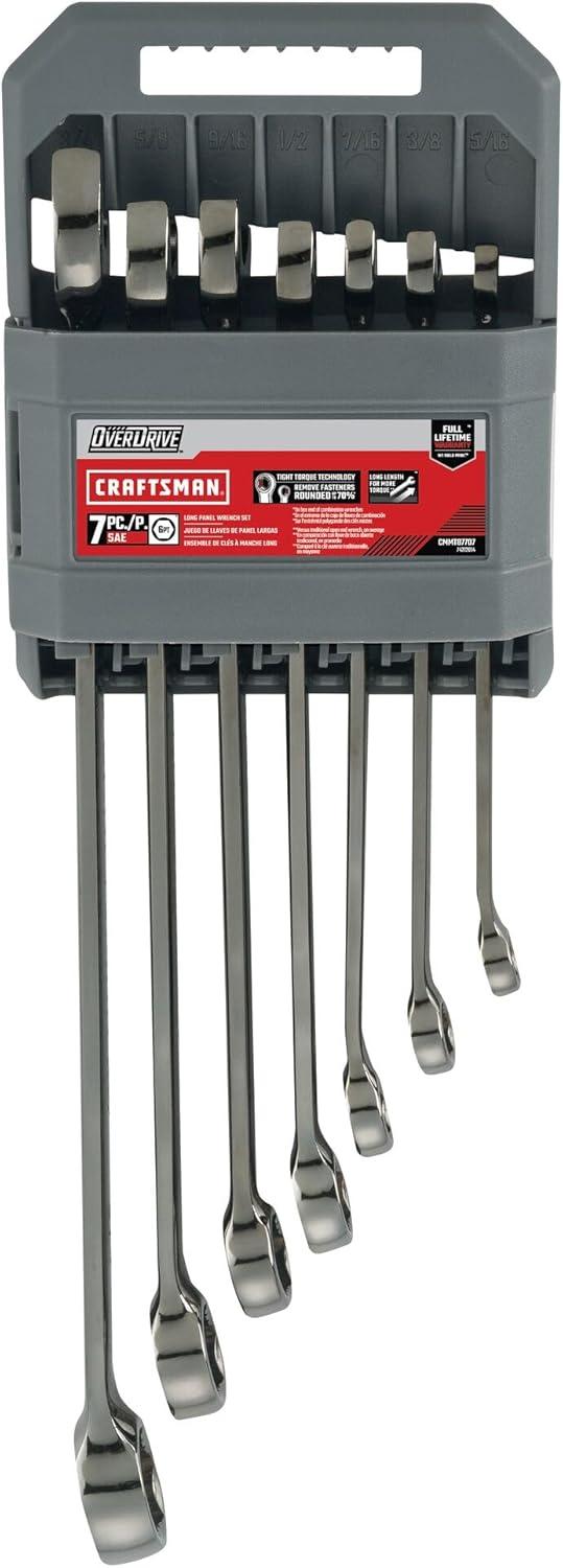 imageCRAFTSMAN OVERDRIVE 7Piece Standard SAE Wrench Set CMMT87707
