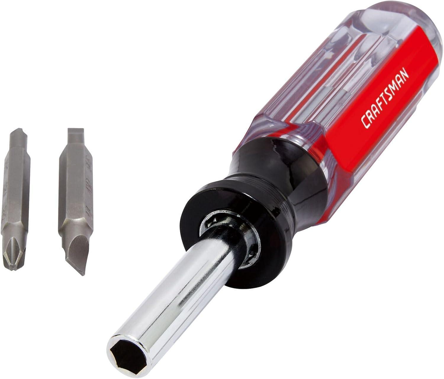 imageCRAFTSMAN Screwdriver MultiBit Set 6 in 1 Acetate Handle CMHT66052Pack of 1