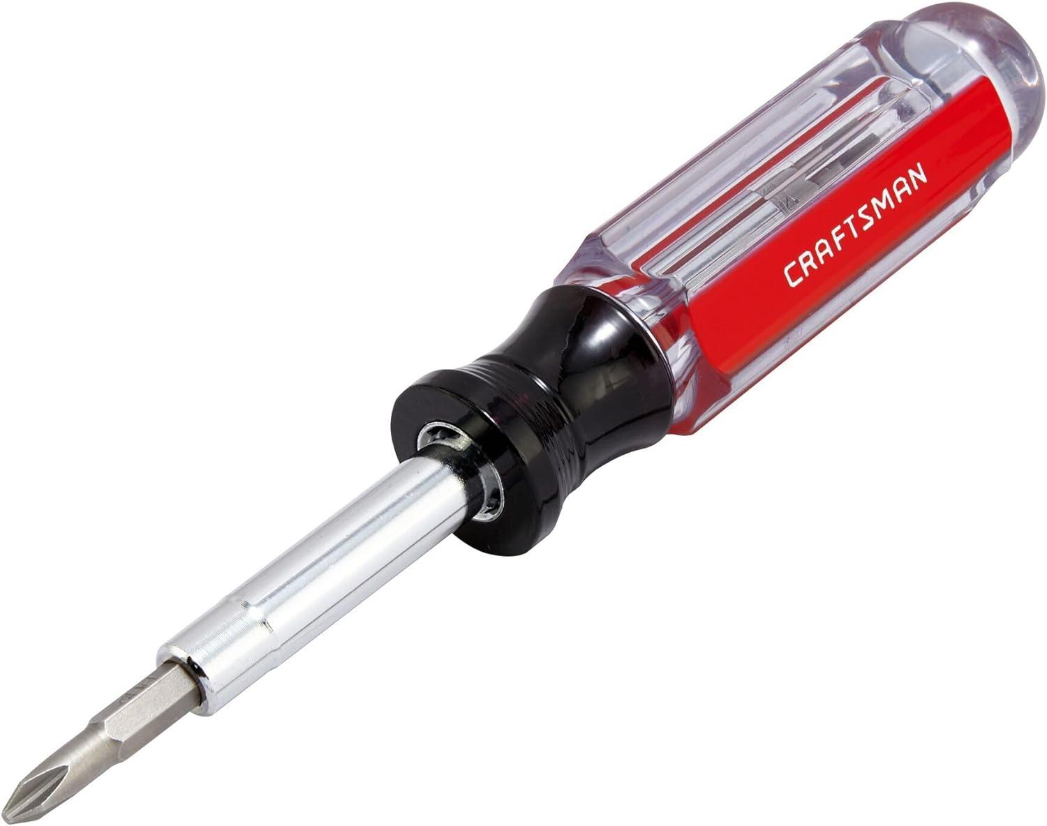 imageCRAFTSMAN Screwdriver MultiBit Set 6 in 1 Acetate Handle CMHT66052Pack of 6