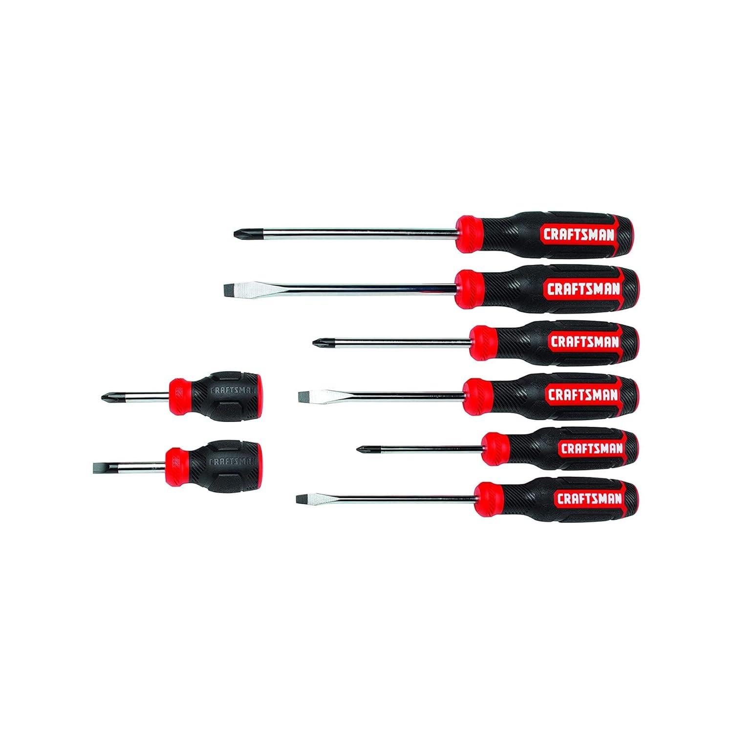 imageCRAFTSMAN Screwdriver Set BiMaterial 8 Piece Set CMHT65075N8 Piece Set Pack of 4