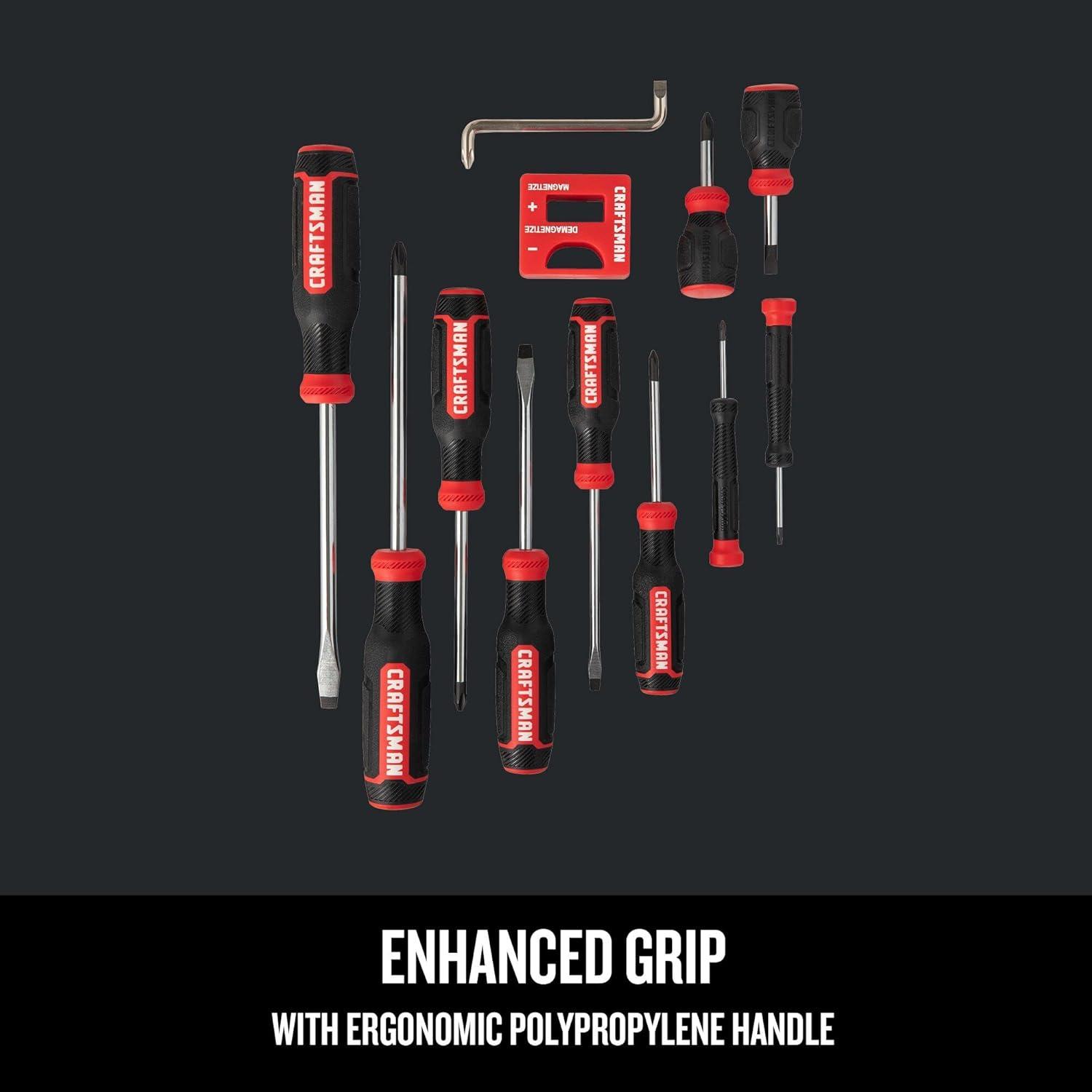 imageCRAFTSMAN Screwdriver Set Bimaterial 12 Piece CMHT65071NNEW Screwdriver Set  12 Piece