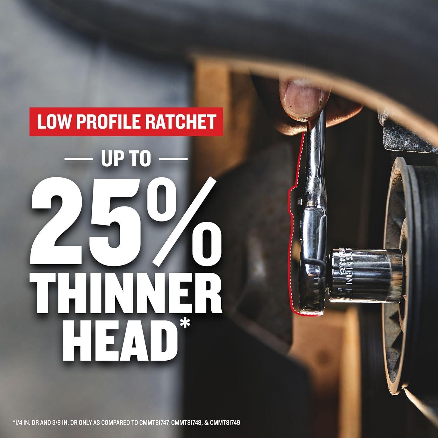 imageCraftsman 262Piece Mechanic Tool Set with 3Drawer VERSASTACK Box SAE and Metric Socket Set Car and Motorcycle Tool Kit with Combination Wrenches and Spark Plug Sockets CMMT45309New 230 Piece Set