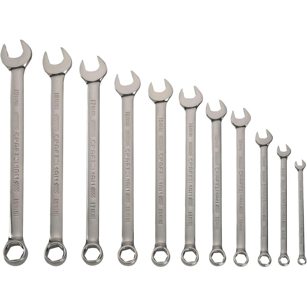 imageCRAFTSMAN OVERDRIVE 11Piece Metric Wrench Set CMMT87811
